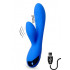 Vibratore Rabbit con Stimolatore Clitoride MARNA Blu USB 18,5 cm - 0