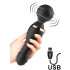 Massaggiatore Vibrante in Silicone FREEDO Nero - 2