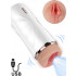 Masturbatore Vibrante Riley con Risucchio Ricaricabile USB - 0