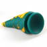 Dildo Anale Tentacolo di Piovra Gigante in Silicone 21,5 x 8 cm. Giallo e Verde - 8