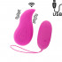 Ovetto Vibrante Edgar in Silicone con Telecomando Wireless Vibrante 7,5 x 3,3 cm. Rosa Ricaricabile - 0