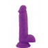 Fallo Realistico Morbido e Flessibile Real Safe Rod in Puro Silicone Viola 18,5 X 4 cm. - 1