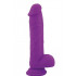 Fallo Realistico Morbido e Flessibile Real Safe Brush in Puro Silicone Viola 21 x 4,3 cm. - 1