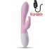 Vibratore Rabbit Ricaricabile USB Easy in Puro Silicone 20 X 3 cm. - 3