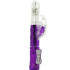 Vibratore Rabbit Viola con perle rotanti e Spinta Su e Giu 25 x 3,2 cm. - 0