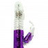 Vibratore Rabbit Viola con perle rotanti e Spinta Su e Giu 25 x 3,2 cm. - 2