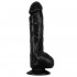Fallo Ultra Realistico Orgasm Stealer con Testicoli e Ventosa 22,3 x 4,1 cm. Nero - 0