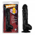 Fallo Ultra Realistico Orgasm Stealer con Testicoli e Ventosa 22,3 x 4,1 cm. Nero - 1
