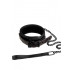 BLAZE Collare e Guinzaglio in Neoprene e Metallo Colore Nero - 0