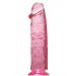 Fallo Realistico In Jelly Rosy Quartz 20 X 5,5 cm. - 0