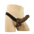 Fallo Indossabile Strapon Cavo con Testicoli per Uomo 23 x 4,5 cm. Africano - 3