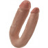 KING COCK - Fallo Doppio Pre Curvato Ultra Realistico 44 X 4,4 cm. - Alta Qualita MADE in USA - 1