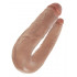 KING COCK - Fallo Doppio Pre Curvato Ultra Realistico 44 X 4,4 cm. - Alta Qualita MADE in USA - 2