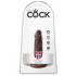 KING COCK - Fallo Ultra Realistico Marrone 14 X 3,2 cm. - Alta Qualita MADE in USA - 1