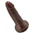 KING COCK - Fallo Ultra Realistico Marrone 14 X 3,2 cm. - Alta Qualita MADE in USA - 2