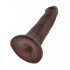 KING COCK - Fallo Ultra Realistico Marrone 14 X 3,2 cm. - Alta Qualita MADE in USA - 3