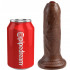 KING COCK - Fallo Africano Ultra Realistico che si Scappella 17 X 4 cm. Alta Qualita MADE in USA - 3