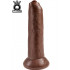 KING COCK - Fallo Africano Ultra Realistico che si Scappella 23 X 4,5 cm. Alta Qualita MADE in USA - 0