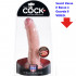 KING COCK (Dual Density) Fallo Mega Realistico 23 X 5,6 cm. Alta Qualita Made in Usa - 0