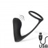 Plug Anale Vibrante con Anello per Testicoli 11x 5 cm - 1
