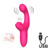 Vibratore Rabbit con Effetto Spinta con Pulsazione Clitoride e Effetto Dita 18,7 x 4 cm - 0