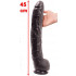 Fallo Dildo Gigante Rambone Nero Doc Johnson 45 X 6 cm. - 1