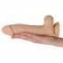 Fallo Realistico Morbido e Flessibile Real Safe Berry in Puro Silicone Chiaro 23,4 x 4,8 cm. - 2