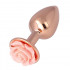 Plug Anale N.28 con Rosa Taglia M 8,3 x 3,4 cm - 0