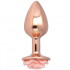 Plug Anale N.27 con Rosa Taglia S 7,2 x 2,7 cm - 2