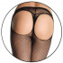 LEG AVENUE Collant a Rete Neri con Sedere scoperto - Taglia Unica Elasticizzata (Tg.38-48) - 1