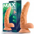 Fallo Ultra Realistico Sam con Testicoli 18 x 3,5 cm. color Carne - 2