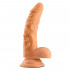 Fallo Ultra Realistico Sam con Testicoli 18 x 3,5 cm. color Carne - 0