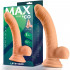 Fallo Realistico Ricurvo Sean con Testicoli 19 x 3,3 cm. color Carne - 2