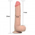 Fallo Ultra Realistico con Pelle Scorrevole Dual Layer 22 x 4 cm. Color Carne - 3