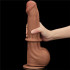 Dildo Mulatto Amilcare con Pelle Scorrevole e Ventosa 28 x 5,5 cm - 1