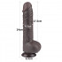 Dildo Ugo con Pelle Scorrevole e Ventosa 22 x 4,3 cm - 8