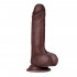 Fallo Ultra Realistico Slidy in Dual Density con Pelle Scorrevole 17 x 3,7 cm. Africano - 3
