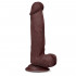 Fallo Ultra Realistico Slidy in Dual Density con Pelle Scorrevole 20 x 4,2 cm. Africano - 3