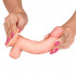 Fallo Ultra Realistico Slidy in Dual Density con Pelle Scorrevole 20 x 4,2 cm. color Carne - 2