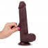 Fallo Ultra Realistico Slidy in Dual Density con Pelle Scorrevole 22 x 4,5 cm. Africano - 1