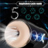 Masturbatore Vibrante Snow con Effetto Risucchio Ricaricabile USB Nero - 2