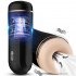 Masturbatore Vibrante Snow con Effetto Risucchio Ricaricabile USB Nero - 0