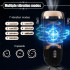 Masturbatore Vibrante Snow con Effetto Risucchio Ricaricabile USB Nero - 7