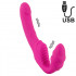 Fallo Indossabile Strapless Telecomandato Vibrazione USB Ricaricabile - 0