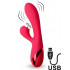 Vibratore Rabbit con Lecca Clitoride TURNA Rosso USB 18,5 cm - 6