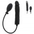 Plug Anale Gonfiabile Realistico 18-21,5 cm x 3,5-6 cm Silicone Nero - 0