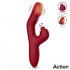 Vibratore Riscaldante con Stimolazione Clitoridea 22 x 3,2 cm silenzioso - 6