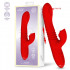 Vibratore Rabbit con Spinta e Pulsazione Red 15,5 x 3,7 cm - 14