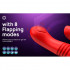 Vibratore Rabbit con Spinta e Pulsazione Red 15,5 x 3,7 cm - 7