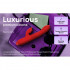 Vibratore Rabbit con Spinta e Pulsazione Red 15,5 x 3,7 cm - 8